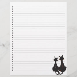 Två katter med letterhead