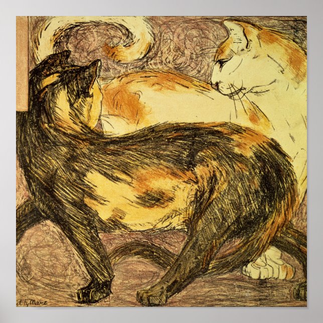 Två katter poster (Framsidan)