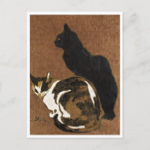 Två katter Steinlen