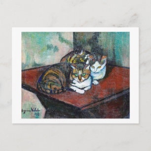 Två katter, Suzanne Valadon Vykort