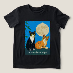 Två katter under hela månen t shirt