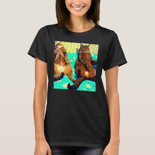Två kattkattkattkattkatt kattunge t shirt