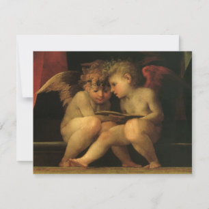 Två keruber läser av Rosso Fiorentino, Änglar