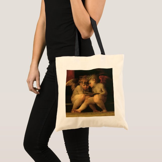 Två keruber läser av Rosso Fiorentino, Änglar Tygkasse (Framsida (produkt))