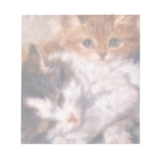 Två Kittens Snuggle av Henriëtte Ronner-Knip Anteckningsblock
