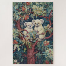 Två Koalas Sitta i Träd