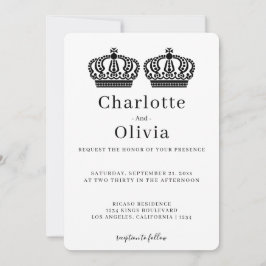 Två köer gör en parad Krona, som är Gay Bröllop