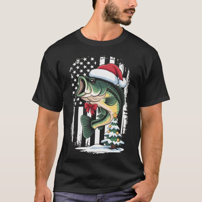 Två koi fiskar god jul, t shirt (Framsida)