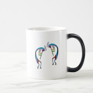 Två Kokopelli #97 Magisk Mugg