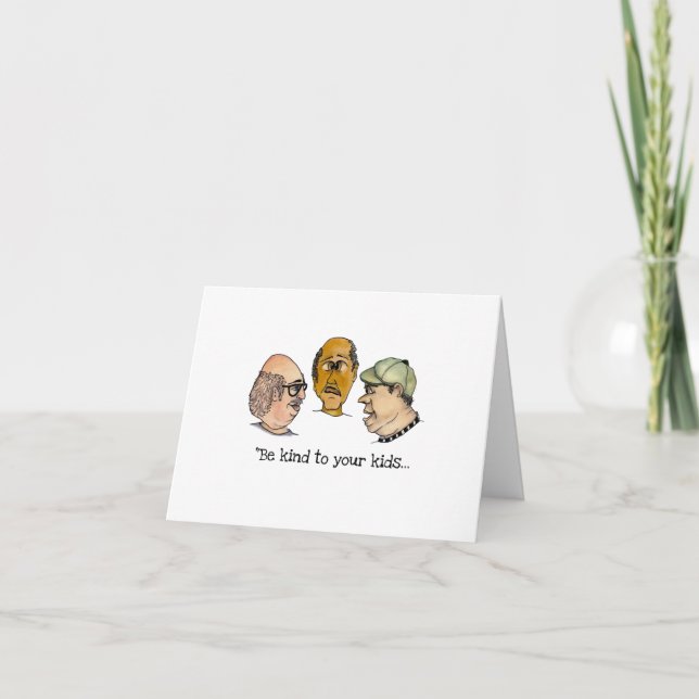 Två konstiga killar som funderar på ett sjukhem kort (Framsida)