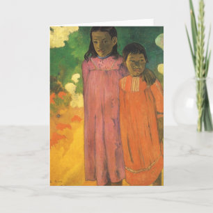 Två konstnärer av Paul Gauguin, Vintage Fine Art Kort