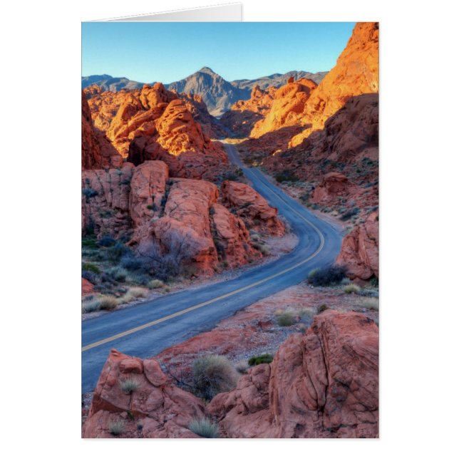 Två körfält hälsningskort (Framsidan)