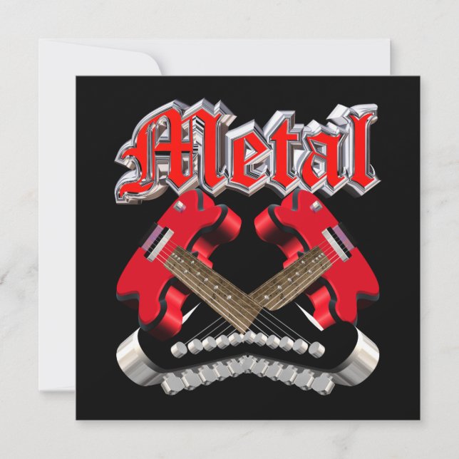 Två korsade gitarrer (Framsida)