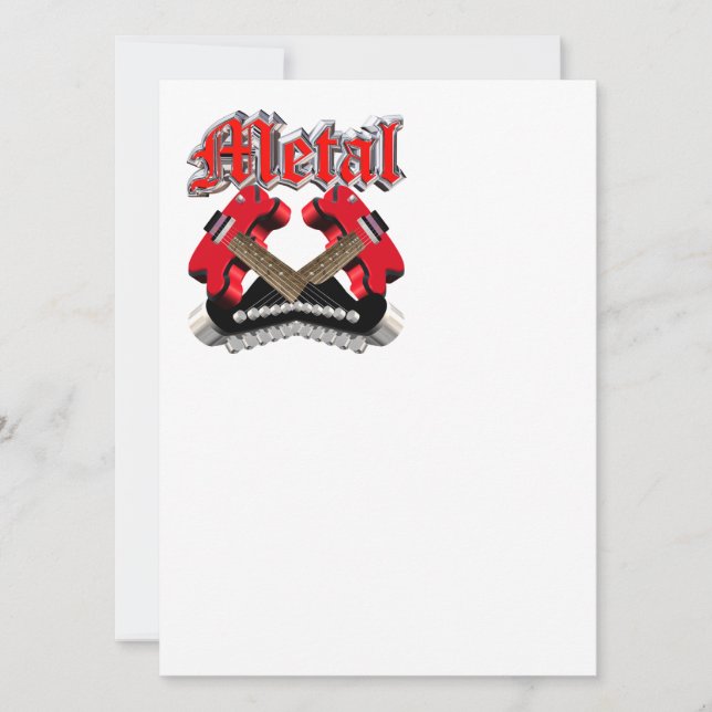 Två korsade gitarrer (Framsida)