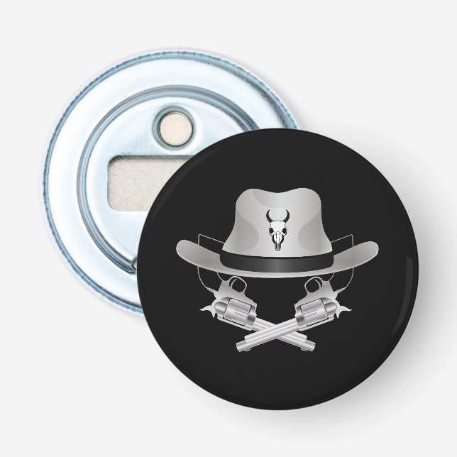 Två korsade vapen och hat flasköppnare (Framsidan)