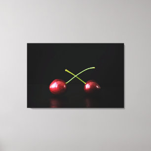 Två körsbär 36x24 (90x60cm) waca canvastryck