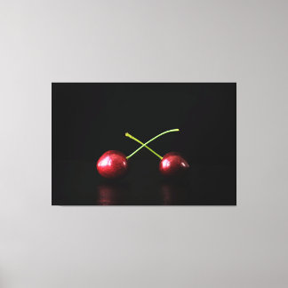 Två körsbär 60 x 40 (150 x 100 cm) waccna canvastryck