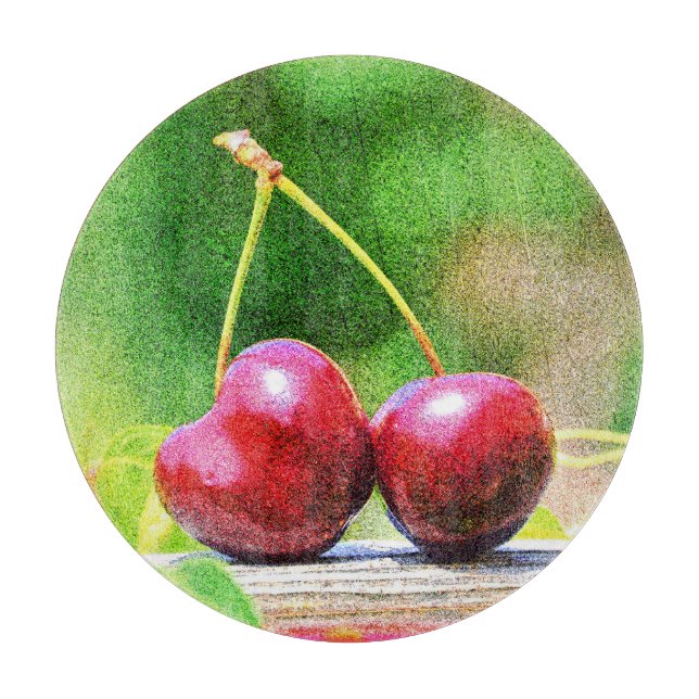 "Två körsbär Fruit" Cute Photo. Köp nu (Framsidan)