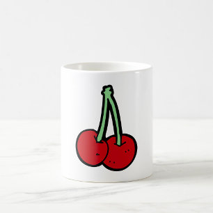 Två körsbär kaffemugg