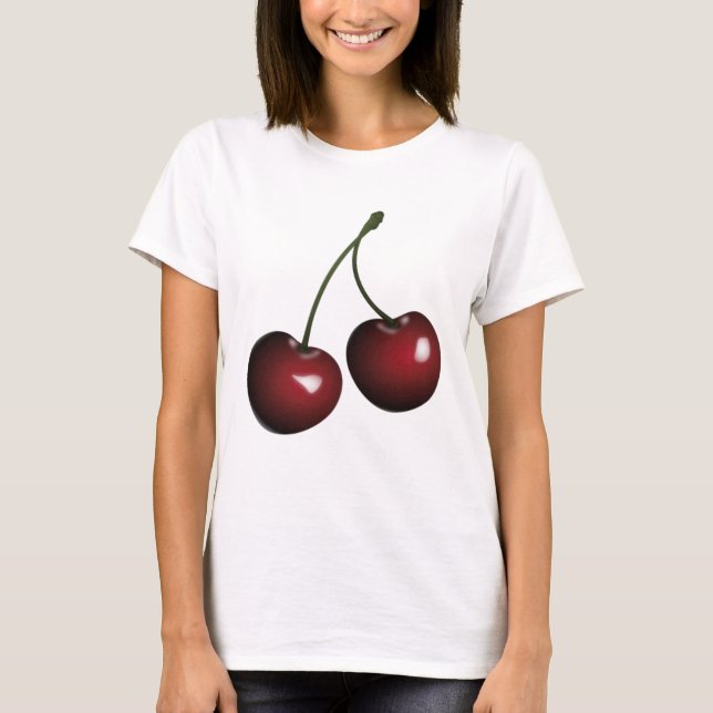 Två körsbär t shirt (Framsida)