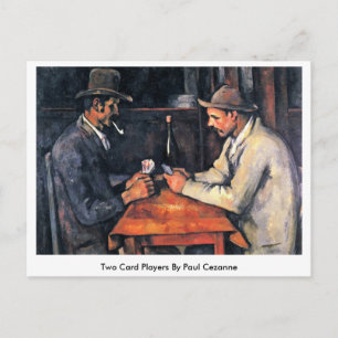 Två kortspelare av Paul Cezanne Vykort
