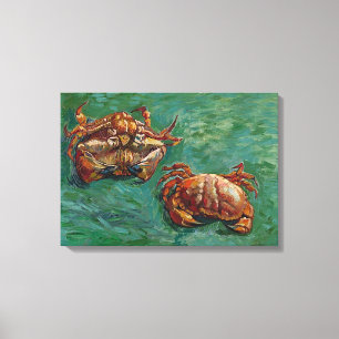 Två krabbor (F606) Van Gogh Fine Art Canvastryck