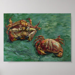 Två krabbor (F606) Van Gogh Fine Art Poster