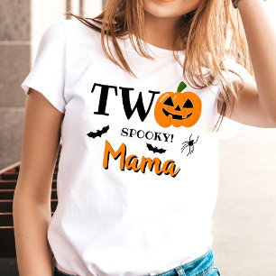 Två kusliga mamma Halloween 2-årsdag T Shirt