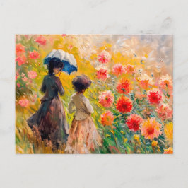 Två kvinnor i Dahlia flodbädd Helg Vykort