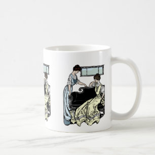 Två kvinnor i Long Dacks Coffee Mugg