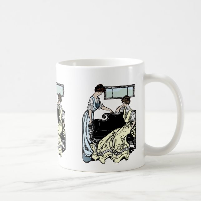 Två kvinnor i Long Dacks Coffee Mugg (Höger)