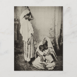 Två kvinnor i Tangier, Marocko, 1898 Vykort