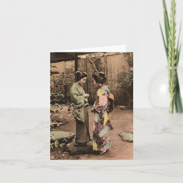 Två kvinnor kort (Framsida)