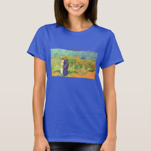 Två kvinnor som passerar Fält av Vincent van Gogh Tee Shirt