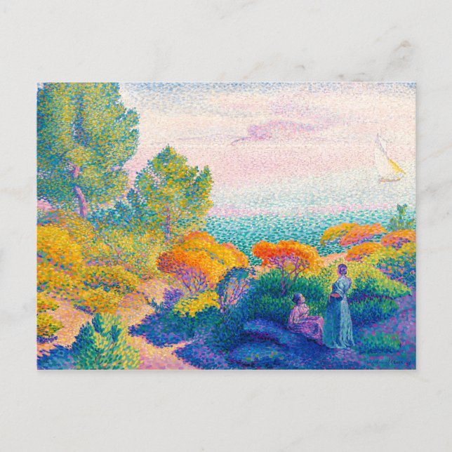 Två kvinnor vid Shore, Medelhavet | H.E. Kor | Vykort (Framsida)