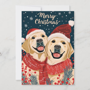 Två Labour God jul Julkort