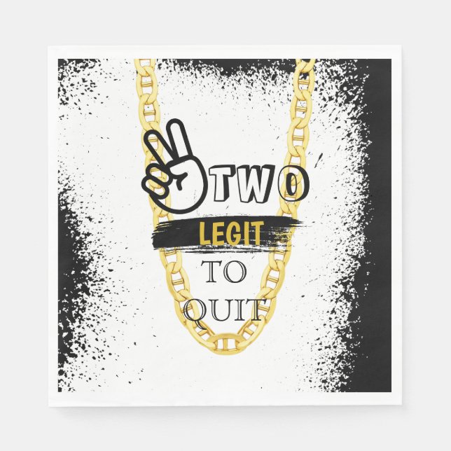 TVÅ LAGAR ATT AVSLUTA DEN 2:a födelsedagen Pappersservett (Framsidan)