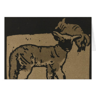 Två lampor hälsningskort