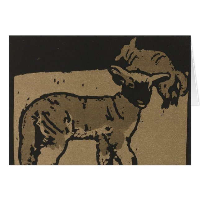 Två lampor hälsningskort (Framsidan Horizontal)