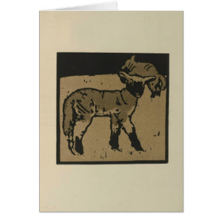 Två lampor hälsningskort