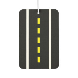 Två Lane Road Car Luft Freshener (Black & White)