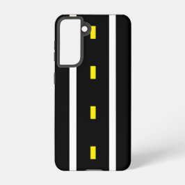 Två Lane Road Phone Case (svartvitt)