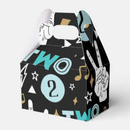 Två Legit att avsluta andra födelsedagen Pappra Ta Presentaskar