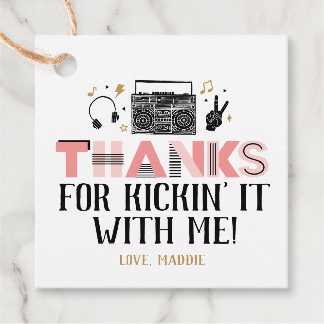 Två Legit att avsluta andra födelsedagen-Tacken Gåvor Etiketter (Framsida)