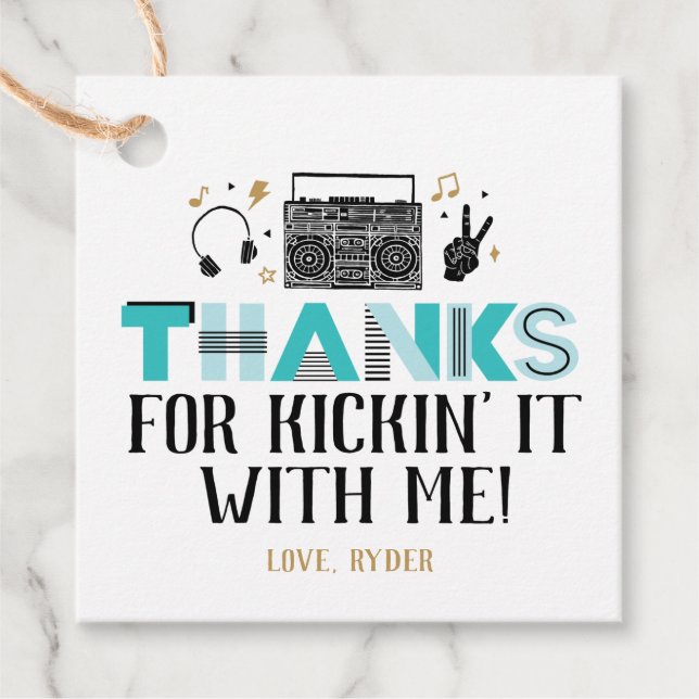 Två Legit att avsluta andra födelsedagen-Tacken Gåvor Etiketter (Framsida)