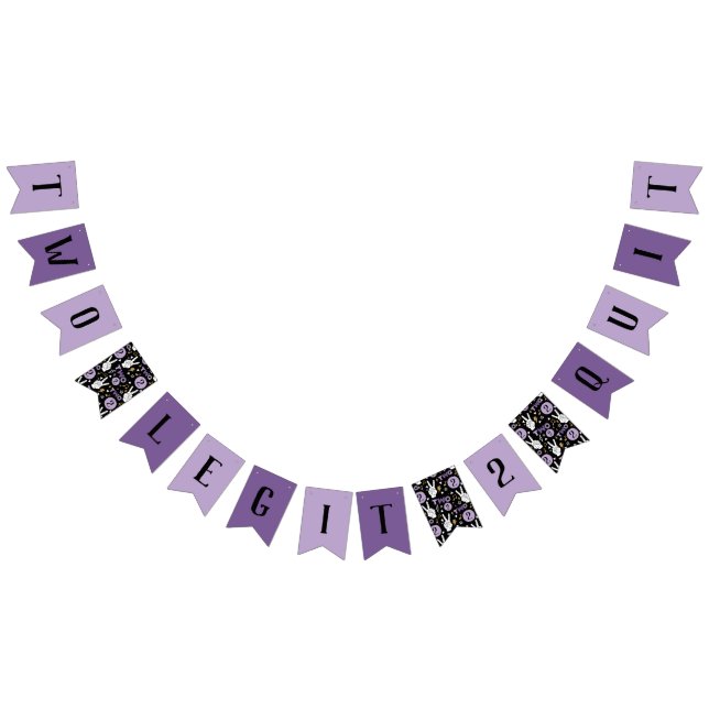 Två Legit att avsluta andra födelsedagsbanderollen Vimplar (Alla)