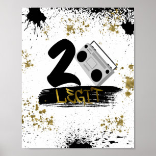 Två Legit att avsluta födelsedag Poster