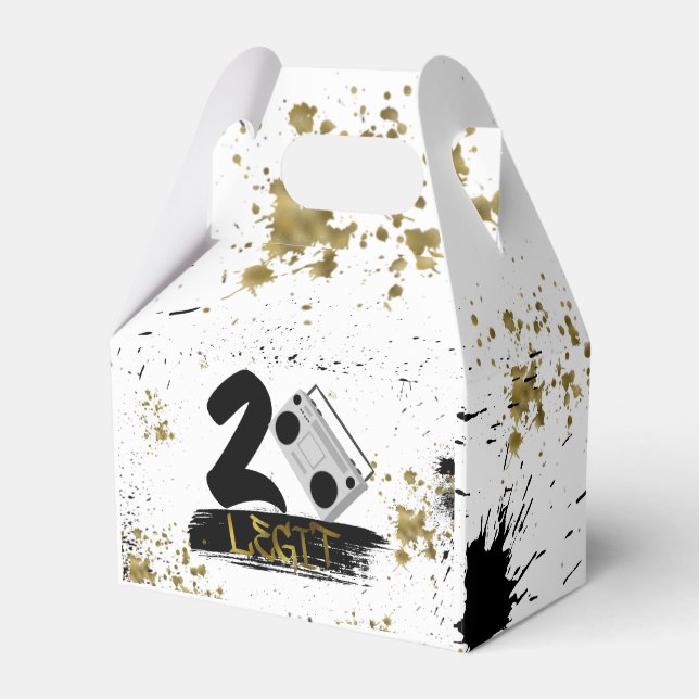 Två Legit att avsluta födelsedag Presentaskar (Framsidan Sidan)