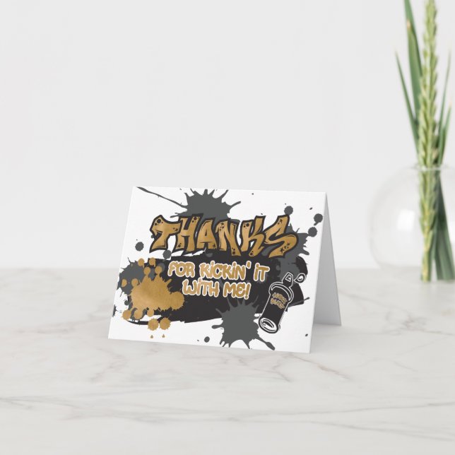 Två Legit att avsluta tackkort Kort (Framsida)