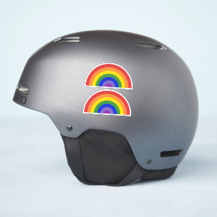 Två LGBTQ-Priden för Bright Rainbow Klistermärken